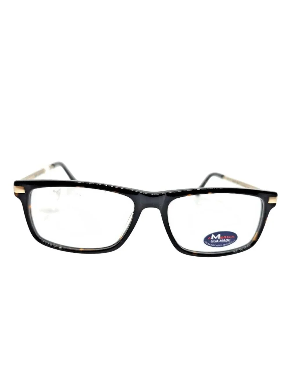 American Made MU117FTORT064 Eyeglass Frames Tortoise Rectangular 54-16-145
